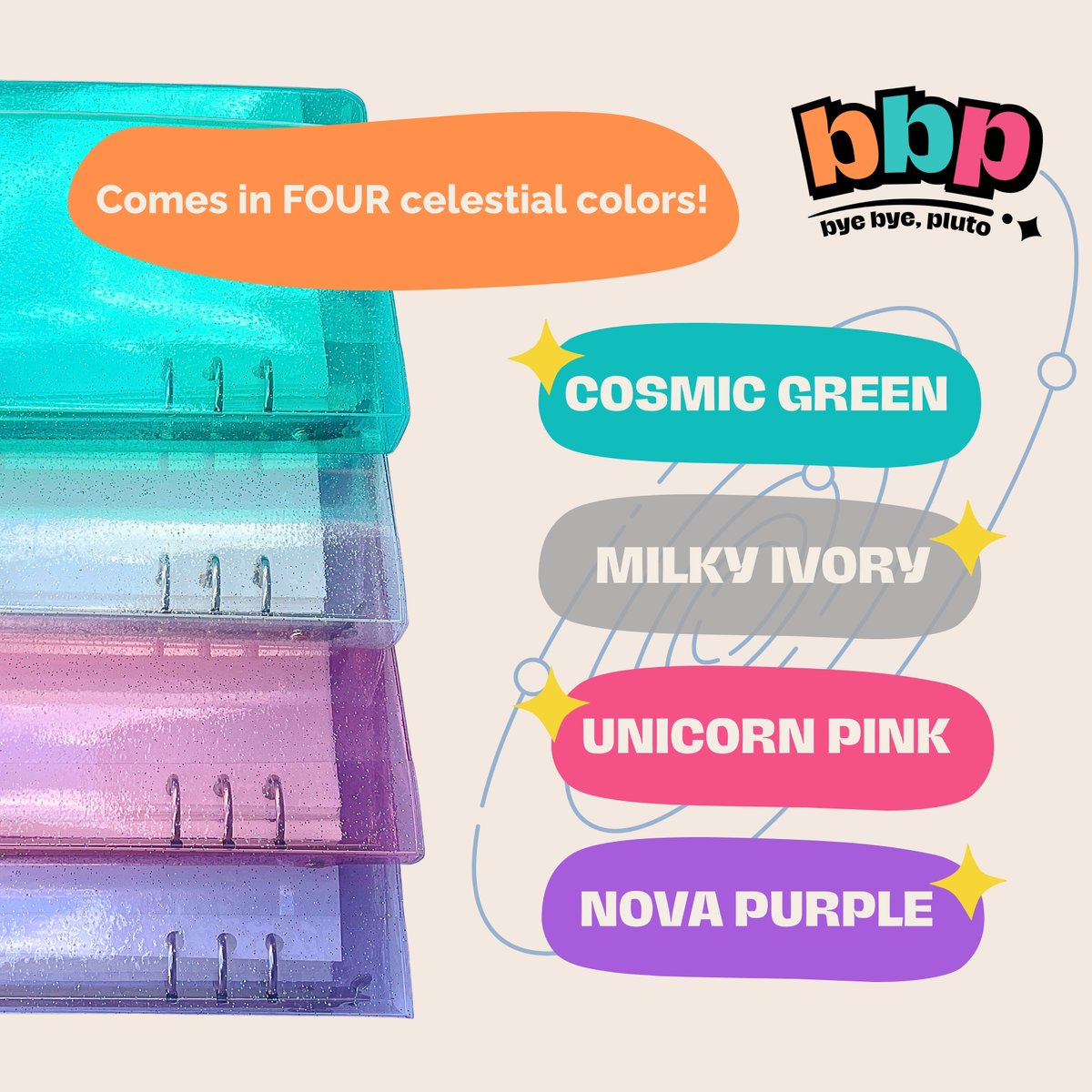 byebyeplutoMNL's tweet photo. Get ready to stick around with our first seasonal drop! 🚀

Introducing BBP’s sticker book—crafted to ease every collector’s frustration (yas we know dami kayo nakatambak lang diyan, trew? 👀) Stick, Re-arrange, Refill, &amp; Repeat!

Oorder na yan, GYEW!!! https://t.co/azBa2nsFzZ 😉 https://t.co/FuFWFWP1h9