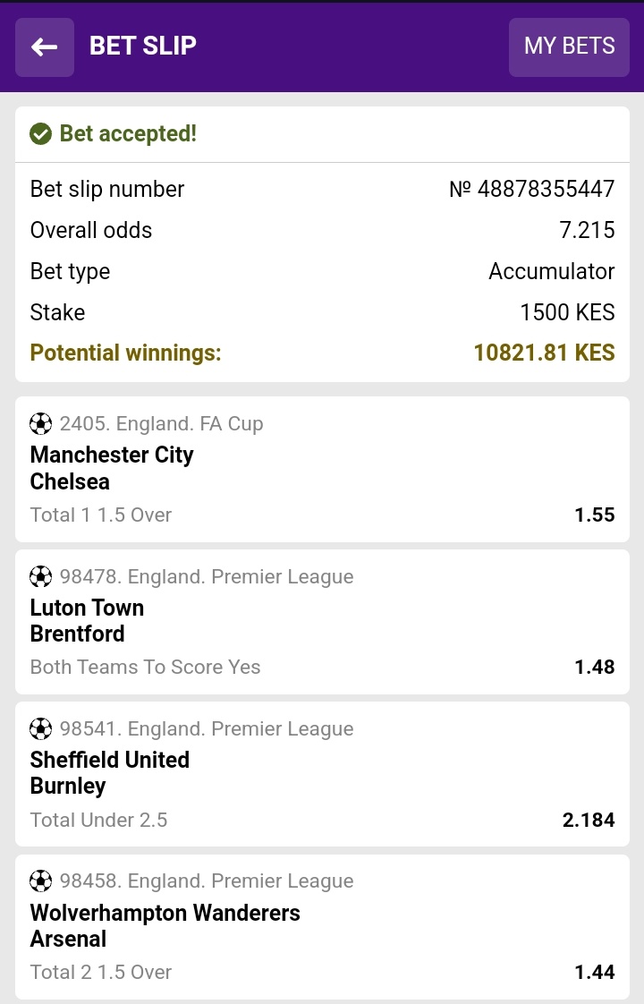 It's Premier League matchday again 🔥 We've boosted our odds this weekend in favour of our users Here's a must win betslip, bet alongside it and let's win together Use GODWILL as your Promocode- Registration links in thread Jalas Kioni Nyakundi