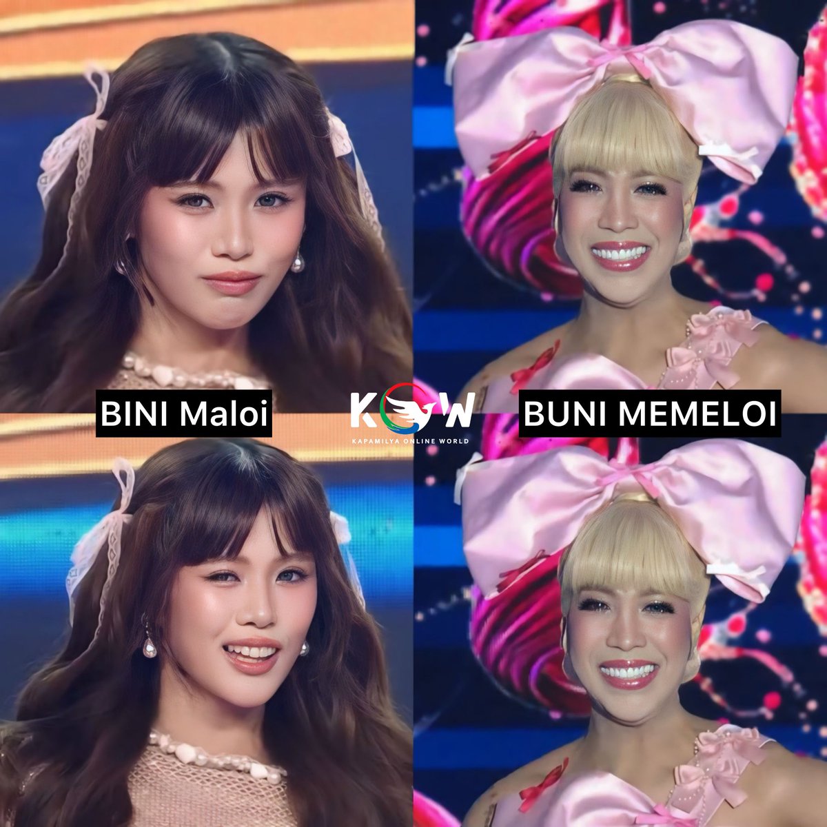 kowalerts's tweet photo. Vice Ganda: “Itong (BINI) kalaban naming grupo, yung grupo namin (nina MC at Lassy) BUNI, Ako si BUNI Memeloi kalaban ko si Maloi” 

NKKLK ka Meme 😂😂😂 #TNTKidsAndHulingTapatan #BiniOnItsShowtime
BINI SHOWTIME PASABOG 

Buti na lang sila ay -> https://t.co/8V9rI0GUw8 https://t.co/BgDBQd80gV