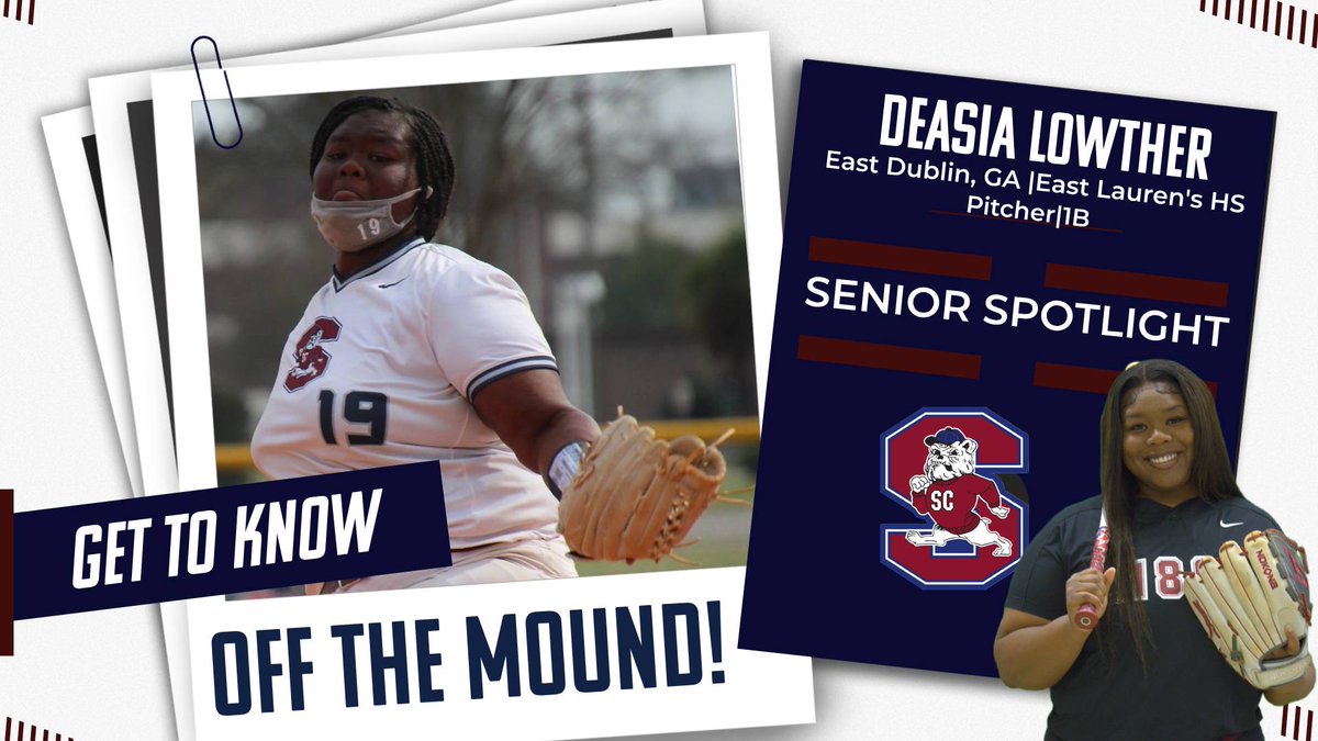 SOFTBALL SPOTLIGHT SENIOR WEEKEND: Off the Mound with DeAsia Lowther. For complete story visit scsuathletics.com