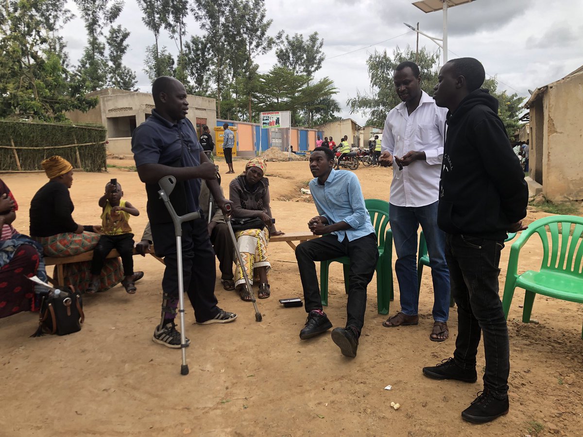 Visited Nakivale refugee settlement in Isingiro district, western Uganda for a mapping exercise of a possibility on how I can introduce Blind Football to the visually impaired and other Para-sports to the disabled community in the camp #blindfootballuganda