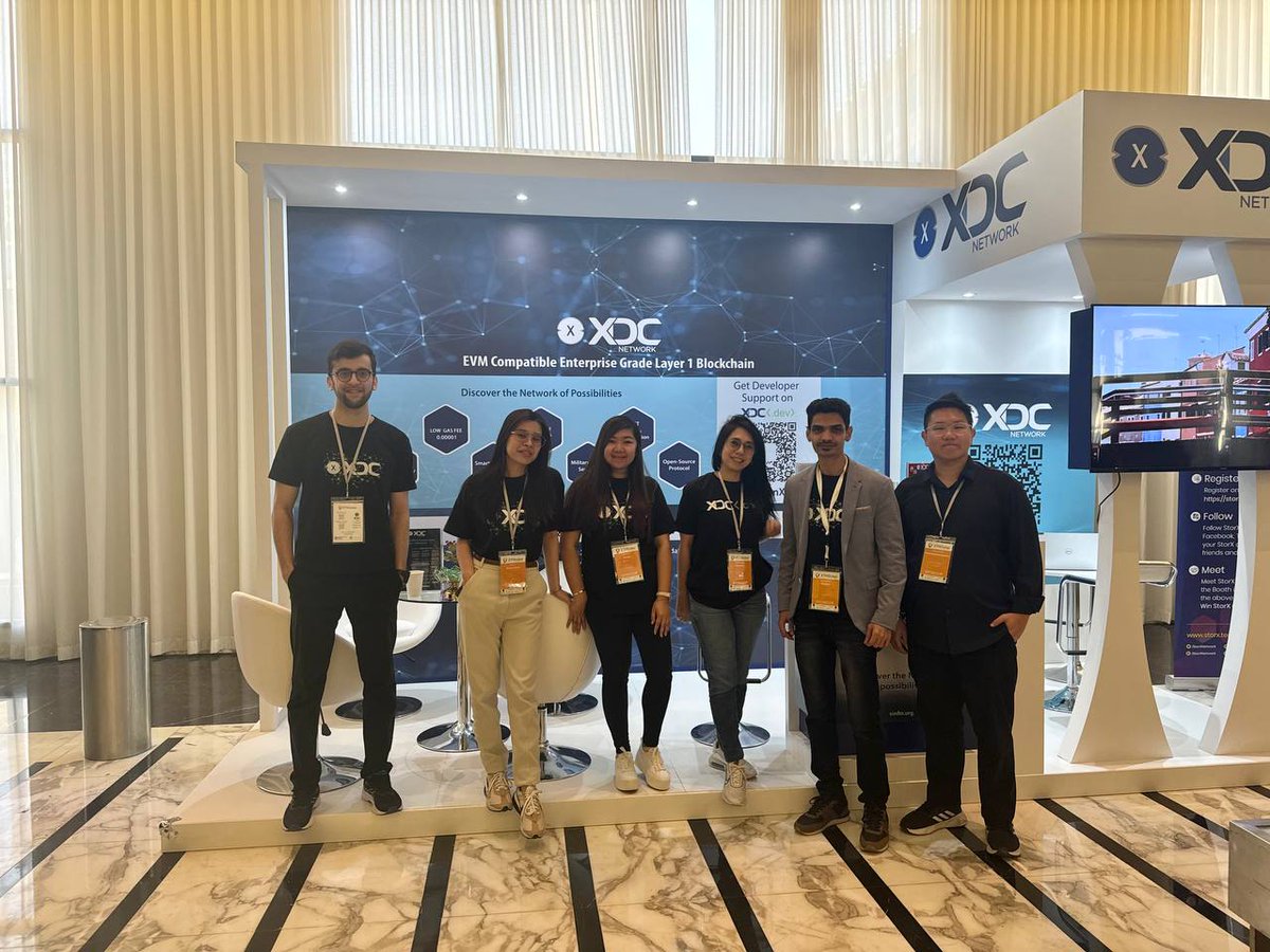 XDC Network (@xdc_network_) on Twitter photo Today is the Day! Join XDC Network at <a href="/ETHDubaiConf/">ETHDubai | April 28-29</a>
📍 Find Us at Booth No. 1 at the Le Meridien Dubai Hotel & Conference Centre. We're excited to meet you and explore innovative possibilities together!
🚀 Why Visit Our Booth?
Interact with our team: Get firsthand insights on Today is the Day! Join XDC Network at <a href="/ETHDubaiConf/">ETHDubai | April 28-29</a>
📍 Find Us at Booth No. 1 at the Le Meridien Dubai Hotel & Conference Centre. We're excited to meet you and explore innovative possibilities together!
🚀 Why Visit Our Booth?
Interact with our team: Get firsthand insights on