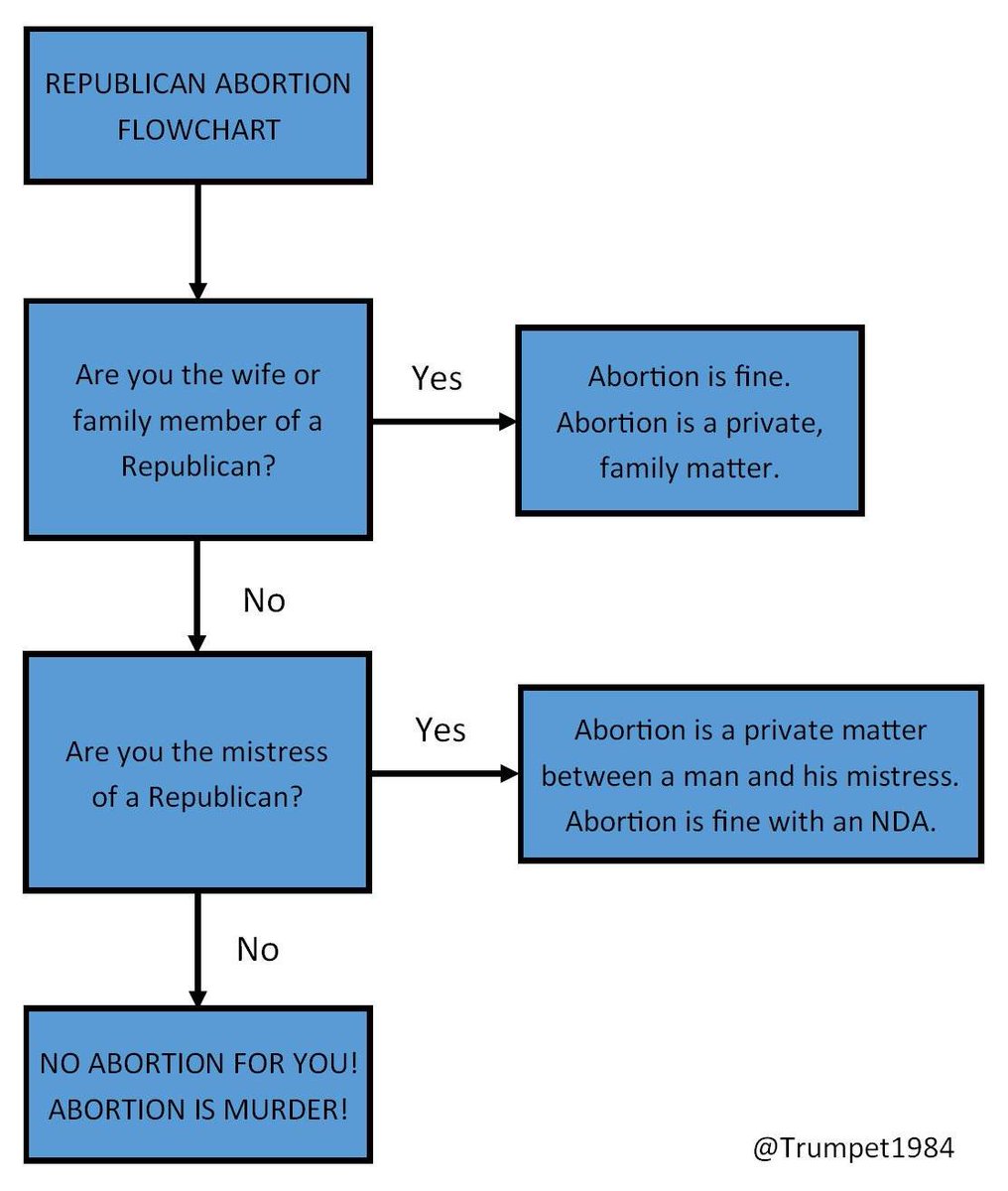 There seems to be some confusion as to whether abortions are acceptable. Here is a flowchart for a helpful guide...
#Idaho #idpol #idleg
