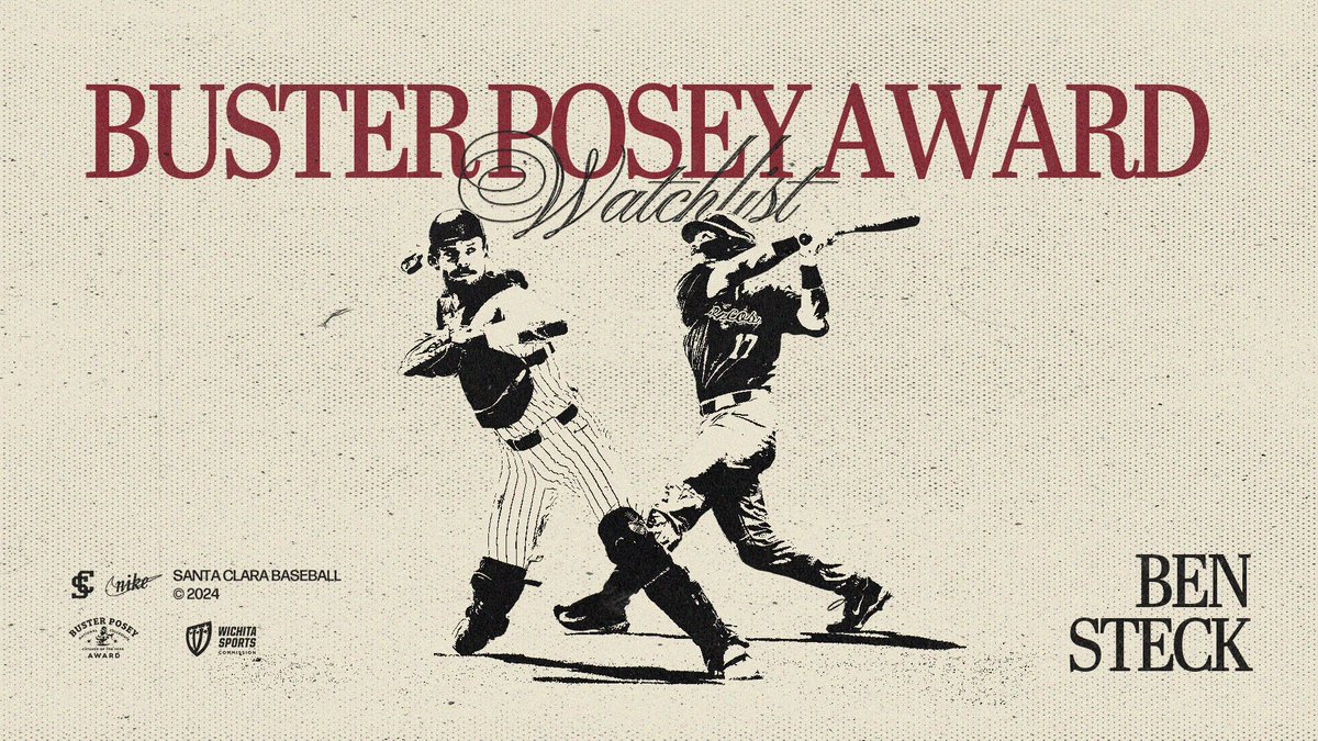 ’<a href="/steck_ben/">Ben</a> was named Thursday to the 𝗕𝘂𝘀𝘁𝗲𝗿 𝗣𝗼𝘀𝗲𝘆 𝗔𝘄𝗮𝗿𝗱 watch list, the award given annually to the nation’s top collegiate catcher ⚾️

Read all about it at our link in bio 🖱️

#StampedeTogether | #BroncoBoys