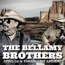 Country Music on the Road:
⭐ When - April 20, 2024
⭐ Who - @BellamyBrothers 
⭐ Venue - The Historic Paramount Theatre
⭐ Where - Abilene, TX