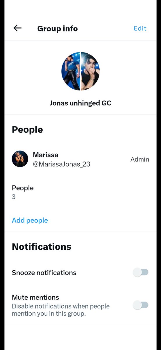 Hi #jonasbrothersfans I just made this GC here on Twitter and I was wondering who would like to join? There is no profile picture yet