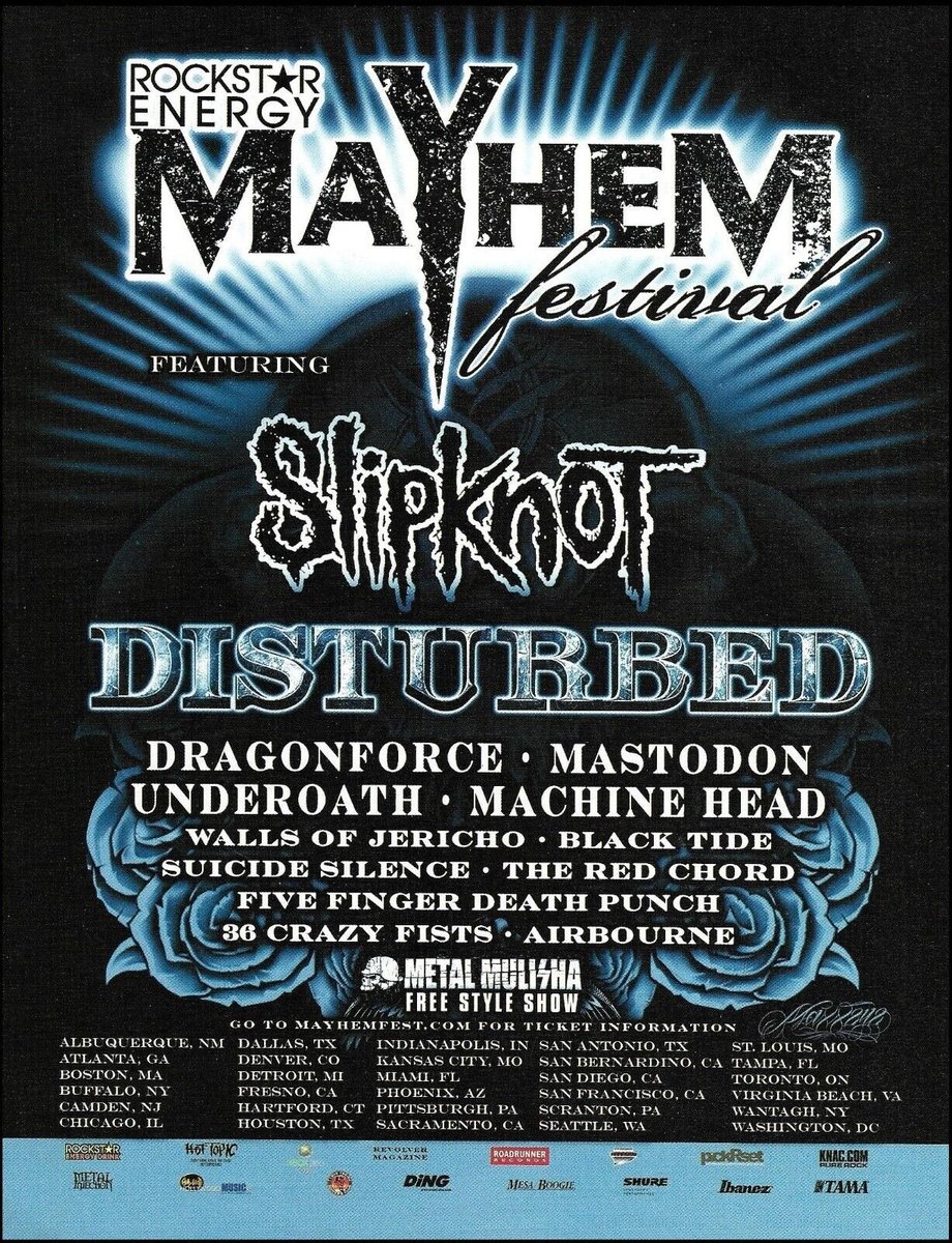 numetal_moment's tweet photo. The Rockstar Energy Mayhem Festival (2008) https://t.co/F7OYq1rRx1