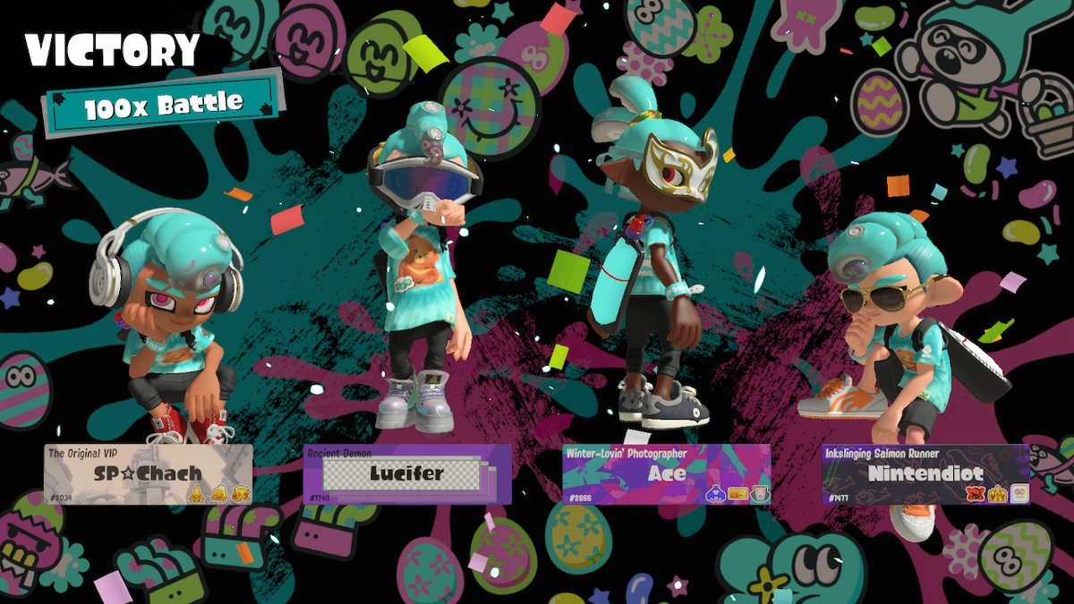 LuciferDullStar's tweet photo. its been a while since i won 100x battles #Splatoon3 #NintendoSwitch https://t.co/nvbS1dYK3J