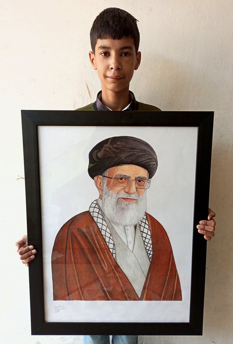 I Draw sketch of Supreme Leader of #Iran 🇮🇷, @khamenei_ir would like to congratulate him on his 85th #birthday today,and I pray to Allah Almighty to grant him the grace to live for thousands of years,Ameen For Video visit my YouTube #Ayatollah_Khamenei @fr_Khamenei @Khamenei_fa