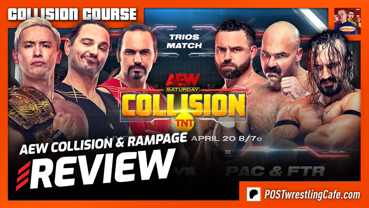 Tonight at 11pm ET — join @CnoEvil & @sherantsmtl as they discuss another 3-hour block of AEW programming with reviews of back-to-back editions of #AEWCollision & #AEWRampage LIVE in the POST Café: patreon.com/posts/102694531