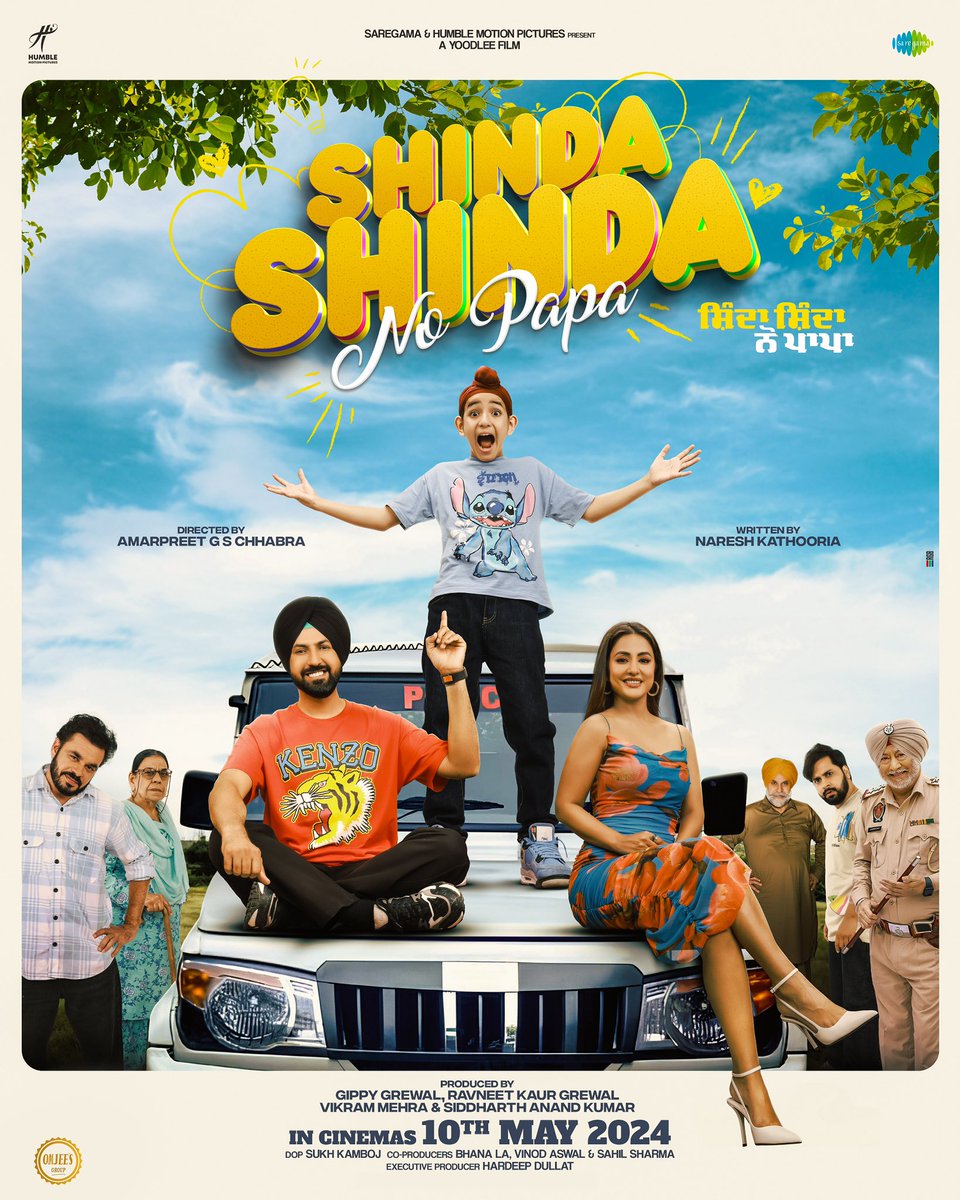 Shinda Shinda No Papa Trailer Is Releasing Tomorrow! 🥳 *Shinda Shinda No Papa Releasing Worldwide in cinemas on 10th May*🤩 #ShindaShindaNoPapa @gippygrewal @iamshindagrewal @eyehinakhan @RavneetGrewal @iamekomgrewal @GurbaazGrewal #Amarpreetchhabra @saregamaglobal