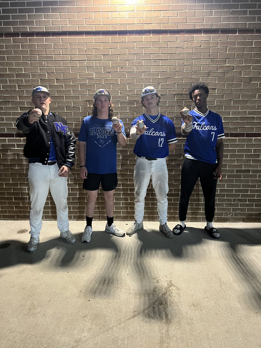 Huge shout out to these four amazing young men and baseball players, each one contributed in such a huge way in our win over a very good Tyler Legacy team tonight, all players of the game #stackhay