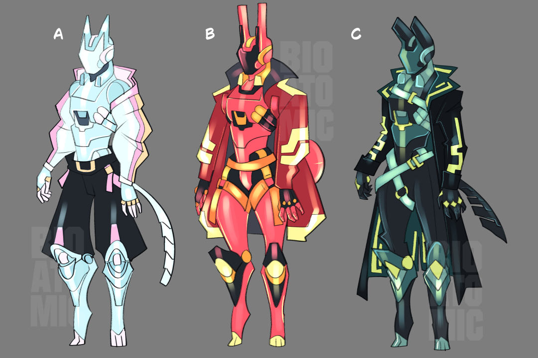 「New Robot Adoptables!Bids/Info below 」|☢BIOATOMIC☢のイラスト