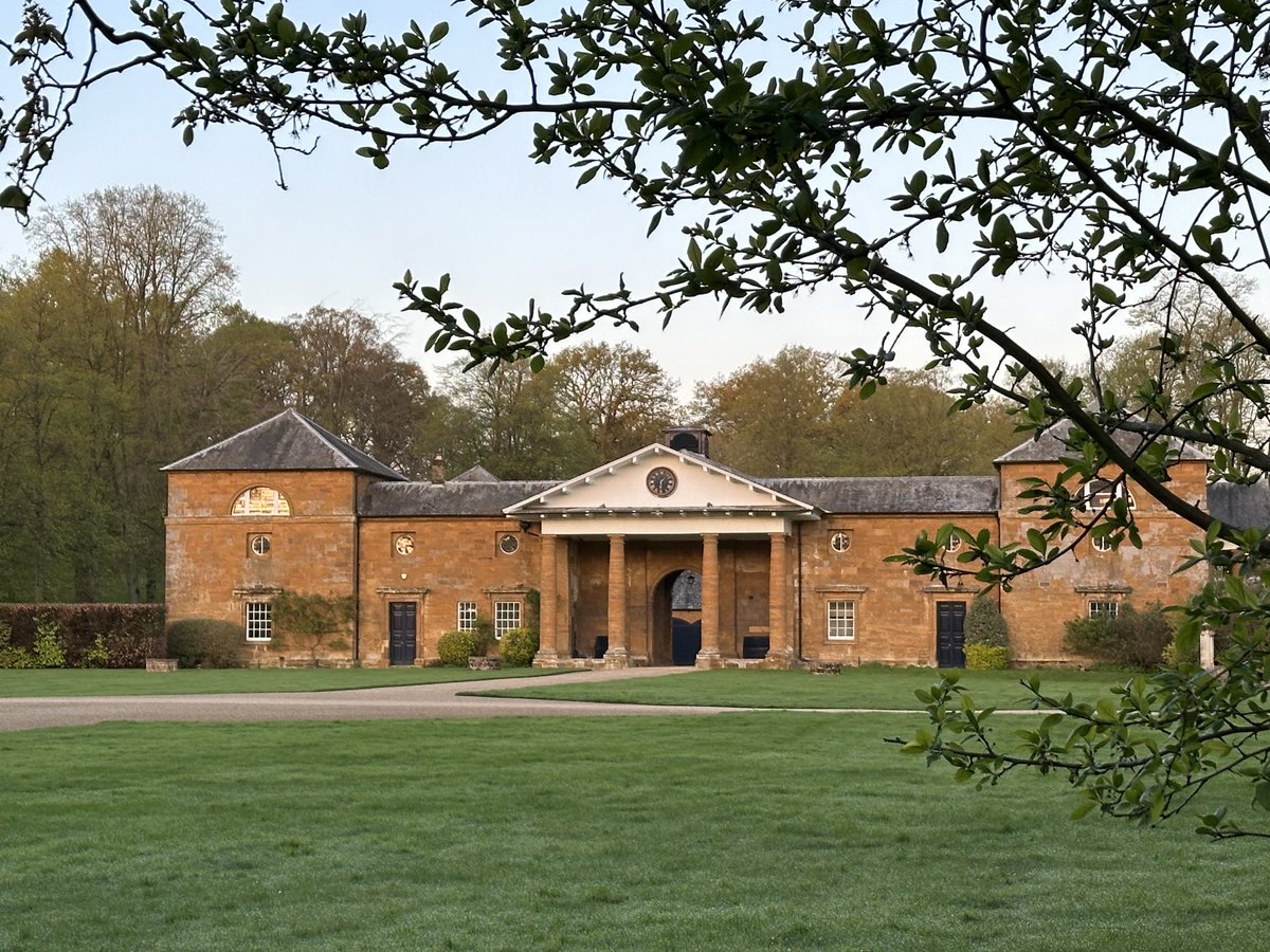 The Stables at ⁦@AlthorpHouse⁩ this beautiful, cold, spring morning.