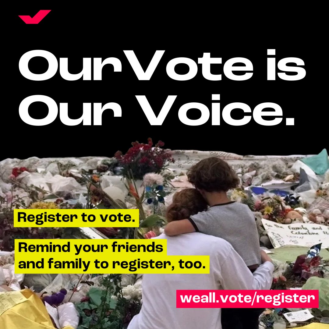 It’s up to the politicians we elect to propose and enact critical gun safety measures to help protect our communities.

Our Vote is Our Voice. Make sure you are registered to vote today at weall.vote/register. 🙏🏽