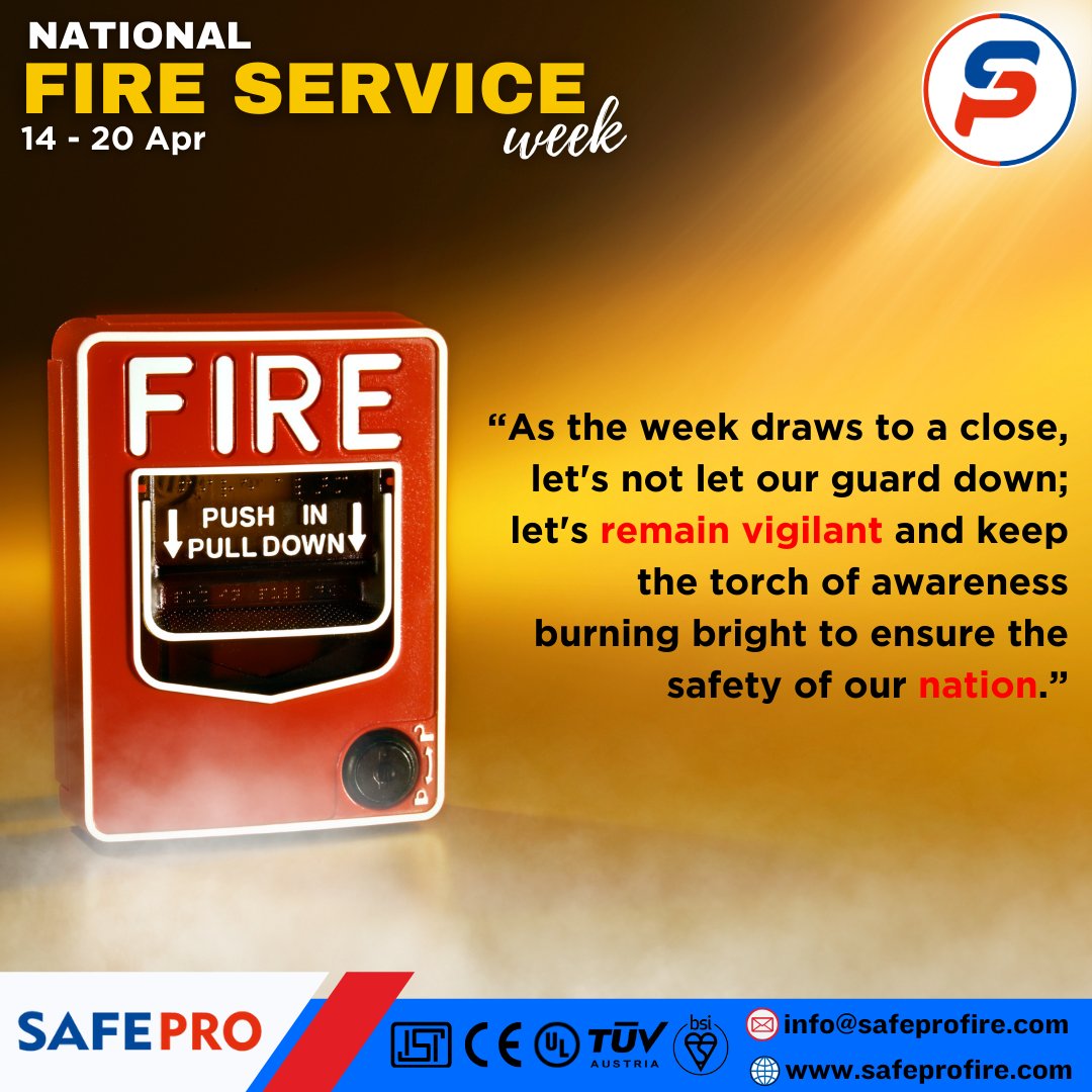 Wrapping up Fire Service Week, let's stay vigilant and keep the nation safe through ongoing awareness. #FireServiceWeek #SafetyFirst #Awareness