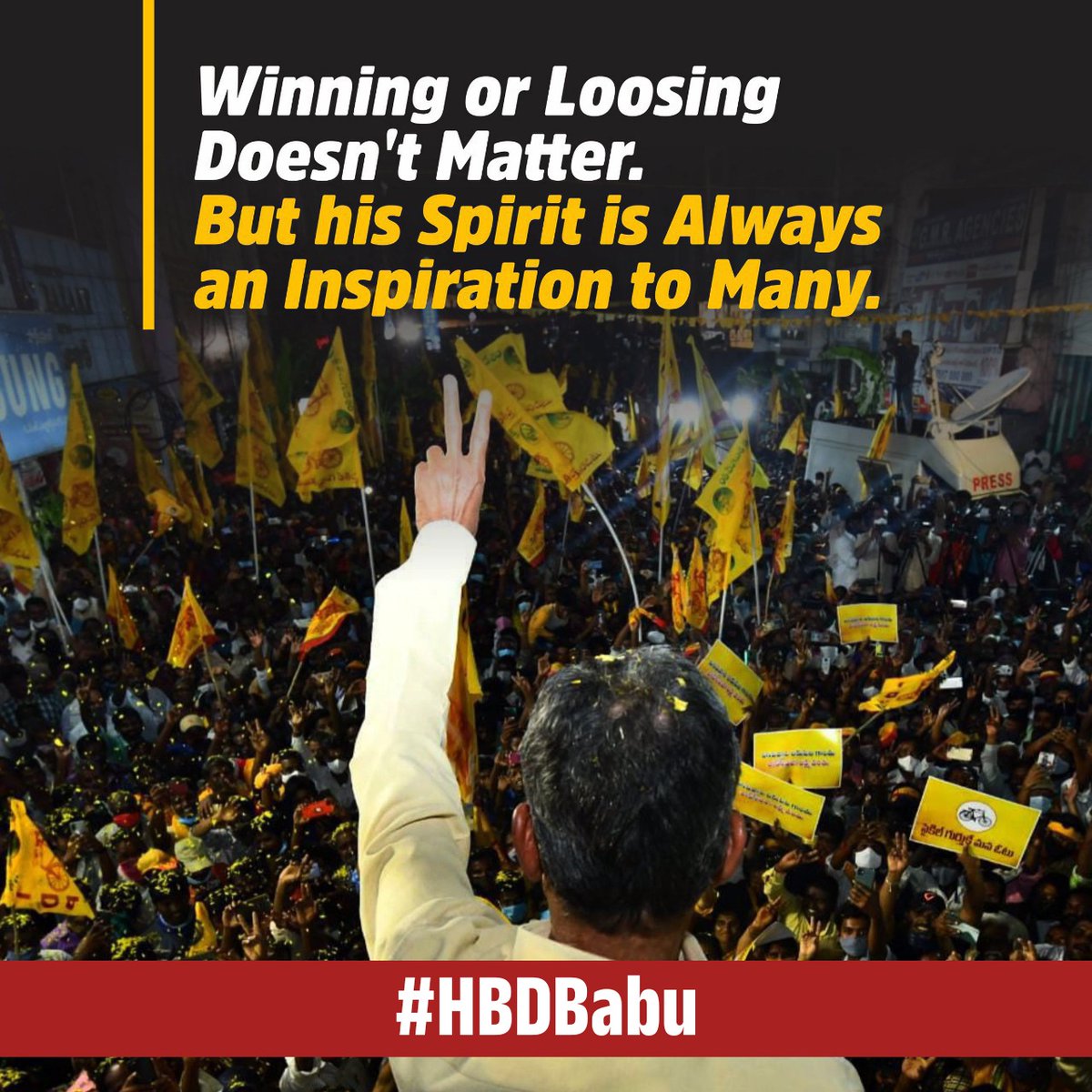 40. Chandrababu is the only visionary leader who has taken Andhra to great heights in technology. #HBDBabu