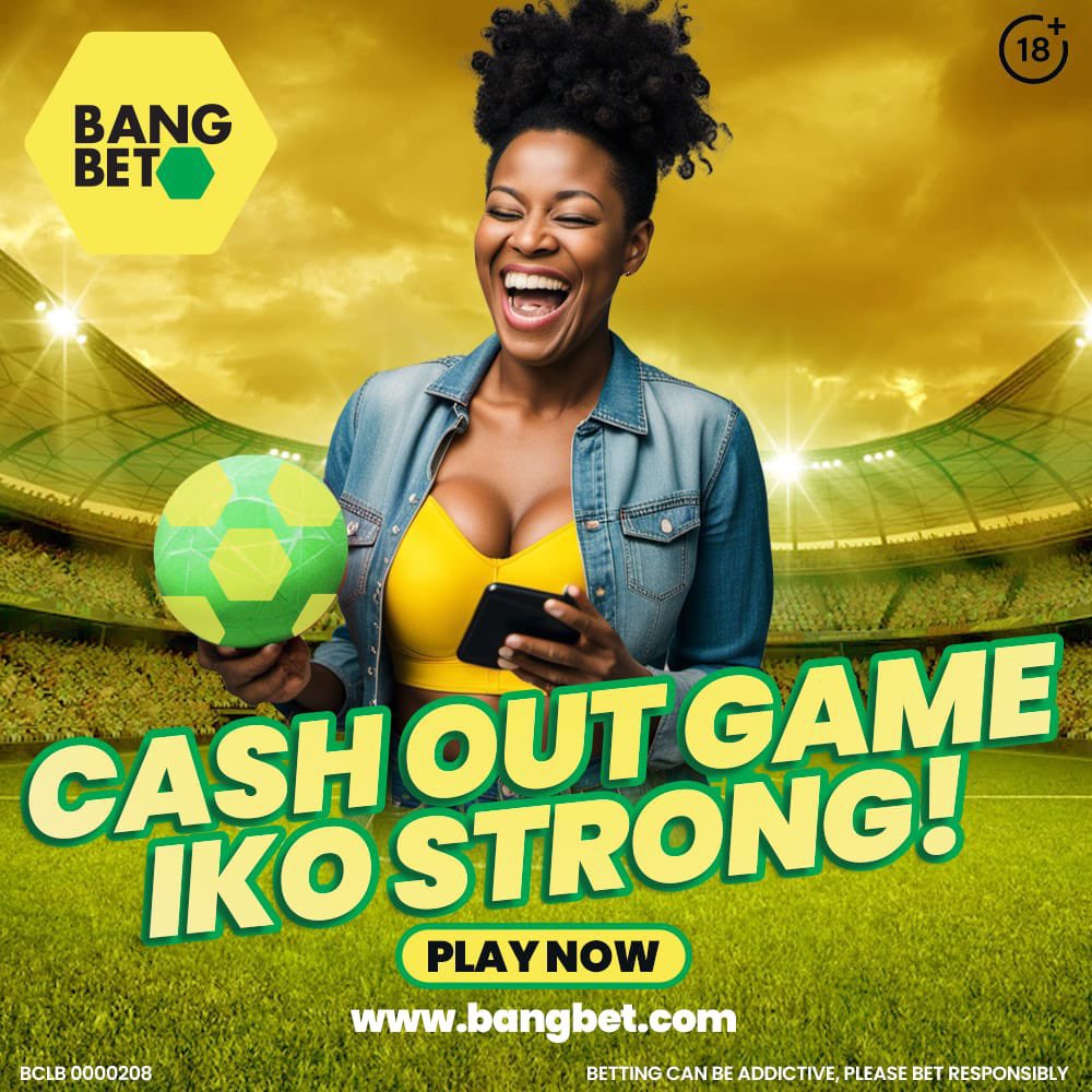 Bet confidently with Bangbet's Super Cashback feature! If your bet doesn't win, get your money back. Register via Bangbet.com and use 'KID254' as the promo code to get a free bet 😁