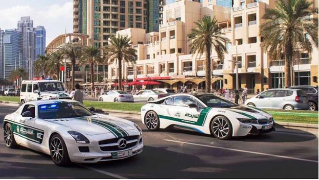 The Dubai Police has the most expensive and fastest fleet of cars in the world as more than a dozen exotic cars that most can only dream of. #Dubai #UAE戦 Bugatti Veyron Mercedes AMG GT 63 S Lamborghini Aventador Aston Martin One-77 Bentley Continental GT Ferrari FF