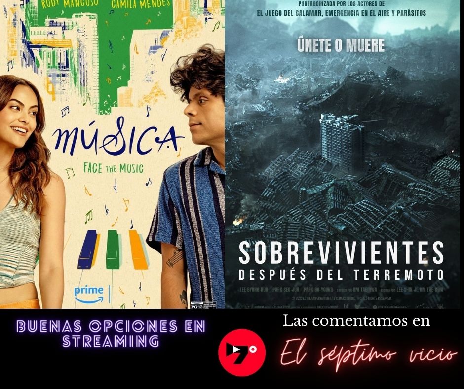 ¡Comenzamos #SéptimoVicio🎥! Estaremos hablando sobre nuestras sugerencias en plataformas: 💻Sobrevivientes después del terremoto (en Amazon Prime Video) 💻 Música (en Netflix) Sintoniza el 104.3FM📻