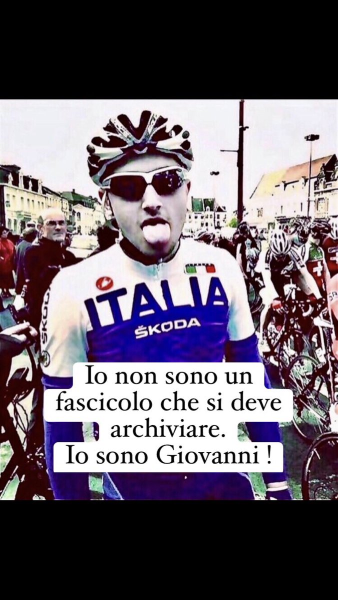 BabbodiGiovann1's tweet photo. UNA VERGOGNA TUTTA ITALIANA. Uno dei due vicepresidenti della società organizzatrice la corsa ciclistica dove, a 144 metri dalla linea di arrivo, è morto mio Figlio Giovanni, è Pierino Cereda, sindaco di Guazzora (AL). L’altro vicepresidente è Piero Angelo Cisi, vicesindaco di Alzano Scrivia (AL), colui che, al fine di depistare, dichiara il falso ai giornali (180 metri di transenne). Consigliere di quella società ciclistica è Adolfo Guagnini, sindaco di Alzano Scrivia (AL), colui che fa da supervisore all’installazione delle transenne (50 metri scarsi, meno della metà del minimo previsto obbligatoriamente dai regolamenti federali). Poi c’è il sindaco di Molino dei Torti Anna Fantato, il presidente della Provincia di Alessandria Gianfranco Toniolo ed altre Autorità poiché quella corsa ciclistica (che poi non si è mai più disputata) parte, transita più volte ed arriva proprio davanti al municipio di Molino dei Torti, proprio sotto il balcone del sindaco. Il padrino di quella corsa ciclistica è il Professor Renato Balduzzi, cittadino onorario di Molino dei Torti, avvocato in Alessandria, ministro della salute sotto il governo Monti, componente del Consiglio Superiore della Magistratura, professore universitario, collega e collaboratore della ministra della giustizia Marta Cartabia ecc. ecc.. Quel giorno sono presenti anche i NAS dei Carabinieri con il loro comandante Colonnello Biagio Fabrizio Carillo, criminologo di fama. I Carabinieri di Castelnuovo Scrivia, il giorno dell’evento mortale di mio Figlio Giovanni, non svolgono nessuna attività d’indagine, non fanno un rilievo stradale, non fanno neppure una fotografia con il cellulare, non sentono le decine di testimoni presenti, neppure gli altri corridori coinvolti nella caduta, ma sentono solamente sul posto una componente del collegio di giuria la testimone clamorosamente falsa  Giulia Fassina. Il presidente del collegio di giuria Luca Botta, con mio Figlio Giovanni morto, steso a terra sull’asfalto, emette un comunicato con su scritto nulla da segnalare. Il giudice sportivo del Piemonte omologa quella corsa ciclistica mortale senza provvedimenti. Il presidente della società organizzatrice Ennio Ferrari dichiara di non essersi mai preoccupato della sicurezza dell’ultimo chilometro; il programma di gara di quella corsa ciclistica viene approvato senza i documenti relativi alla sicurezza obbligatoriamente previsti. Ciononostante la procura federale della Federciclismo, che sin dall’inizio va a braccetto con la procura della repubblica di Alessandria, insabbia la vicenda. Il presidente della commissione nazionale direttori di corsa e sicurezza della federciclismo Roberto Sgalla, nonché funzionario della polizia di stato, direttore della scuola di polizia, prefetto a.r., direttore del centro studi americani ecc. ecc., fa il consulente della procura federale della federciclismo, al contempo fa pressioni, tenta di condizionare il giudizio della corte sportiva di appello della federciclismo secondo i desiderata della federciclismo e poi fa il consulente per il pubblico ministero di Alessandria Andrea Trucano (commettendo, durante lo svolgimento dell’incarico, almeno due reati per i quali non è stato perseguito dalla procura della repubblica di Alessandria) il quale, all���esito di quella perizia, a dir poco fuorviante ed in contrasto con elementi obiettivi, archivia il procedimento penale relativo all’ omicidio colposo di mio Figlio Giovanni. E così la procura della repubblica di Alessandria, ignorando le evidenze, travisando la realtà, ricorrendo ad aberrazioni giuridiche fondate su menzogne, omettendo attività d’indagine, non vuole neppure celebrare un giusto Processo per accertare la Verità ed assicurare la Giustizia per la morte di un ragazzo di 22 anni. #veritaegiustiziapergiovanniiannelli #giustiziapergiovanni Giustizia per Giovanni - 𝕊𝕚𝕔𝕦𝕣𝕖𝕫𝕫𝕒 𝕡𝕖𝕣 𝕥𝕦𝕥𝕥𝕚 GIUSTIZIA PER GIOVANNI