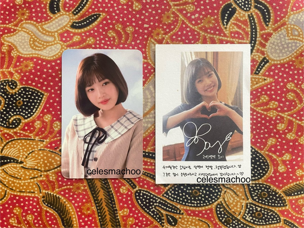 celesmachoo's tweet photo. Red Velvet Joy Japan KCon Set:

Japan KCon PC - 8500php (170USD)
TLAHL Pola - 500php (10USD)
Items I’m selling totalling 7000php (140USD)

Check thread below for other items.

🏷️ wts lfb red velvet joy ph ww usa kr id jp thai 양도 #ตลาดนัดredvelvet #ตลาดนัดรวว การ์ดจอย พร้อมส่ง https://t.co/eKZBd3Vfyu