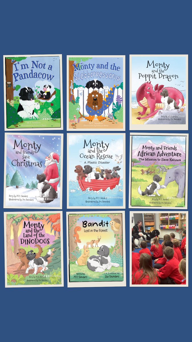 All of our picture books are available @AmazonUK @amazon @Waterstones @BarnesNobl signed and pawtagraphed copies at montydogge.com. Worldwide shipping. Make lovely gifts for the dog lover in your life. #childrensbooks #bookslover