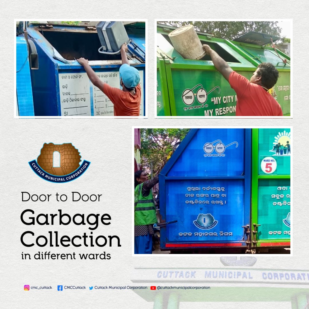 Today’s garbage collection from different wards… #mocuttack #cmc