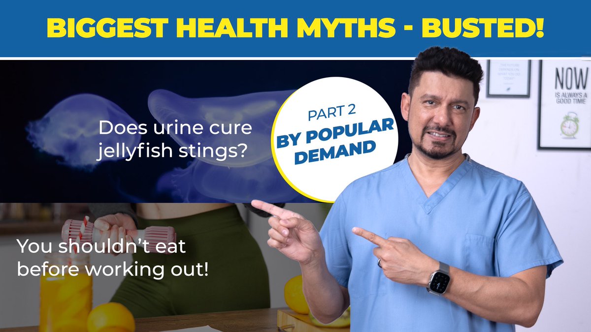 You shouldn’t eat before working out! Does urine cure jellyfish stings? Busting these and many more myths on @DoctorNene channel today - keep watching and learning! Watch the full video here: youtu.be/RKQM-H2JGDc #DrNene #Mythbusting #Facts