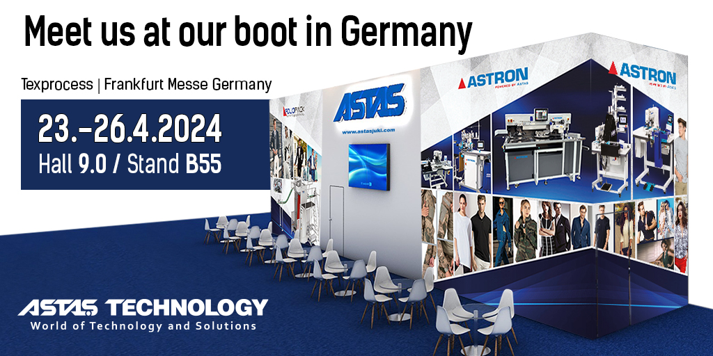 AstasTechnology's tweet image. Meet us at our boot in Germany!

We will be at Messe Frankfurt between 23-26 April 2024.

We would be happy to meet you at this exhibition, which is important for our industry.

#texprocess #astastechnology #fairs #messefrankfurt #sewingtechnologies