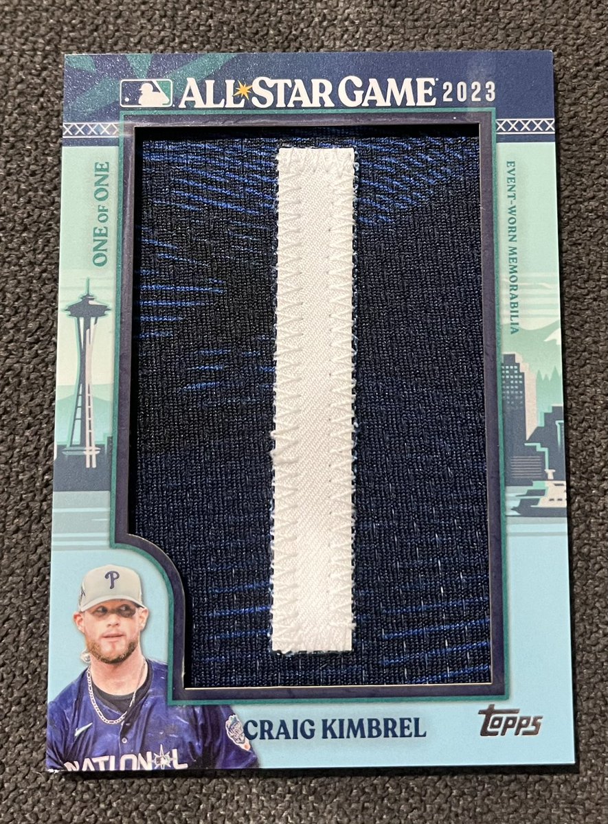 mikefarrell37's tweet photo. @LAcarddude Craig Kimbrel “In The Name” game used All-Star jersey letter from 2024 Game. 

1 of 1

$900 obo https://t.co/xYWTrDGVWT