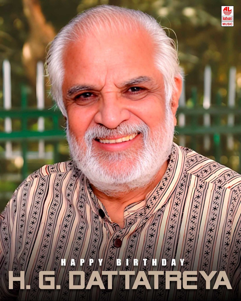 Join us in Wishing Most Senior Actor #HGDattatreya a Very Happy Birthday..!

#HBDDattana #LahariMusic