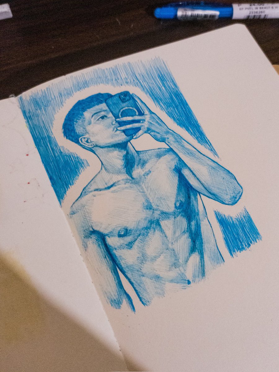 artsbymakmak's tweet photo. sketching with blue ink #artph https://t.co/DinwSKosa3