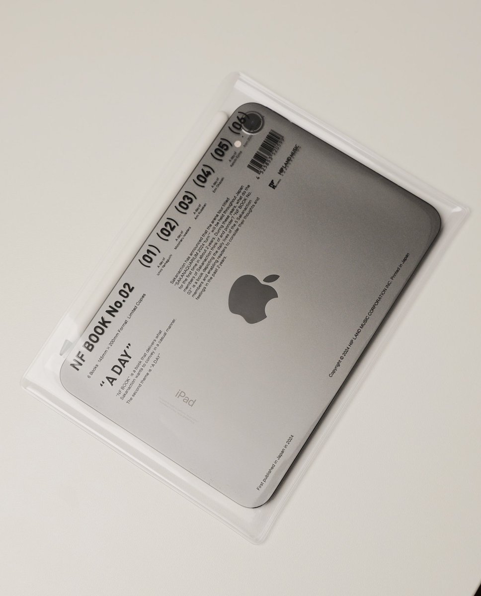 soo_suke's tweet photo. 魚民の皆様。会報誌は届きましたか？

スリーブがiPad miniを入れるのにぴったりなのでお試しください。これから読みます。

#サカナクション #NFBOOK02 https://t.co/m7LHcMNV0e