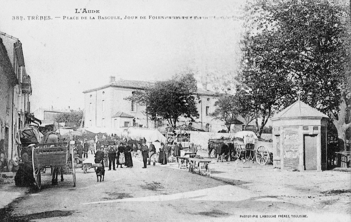 Jour de foire à @villedetrebes (#Aude).