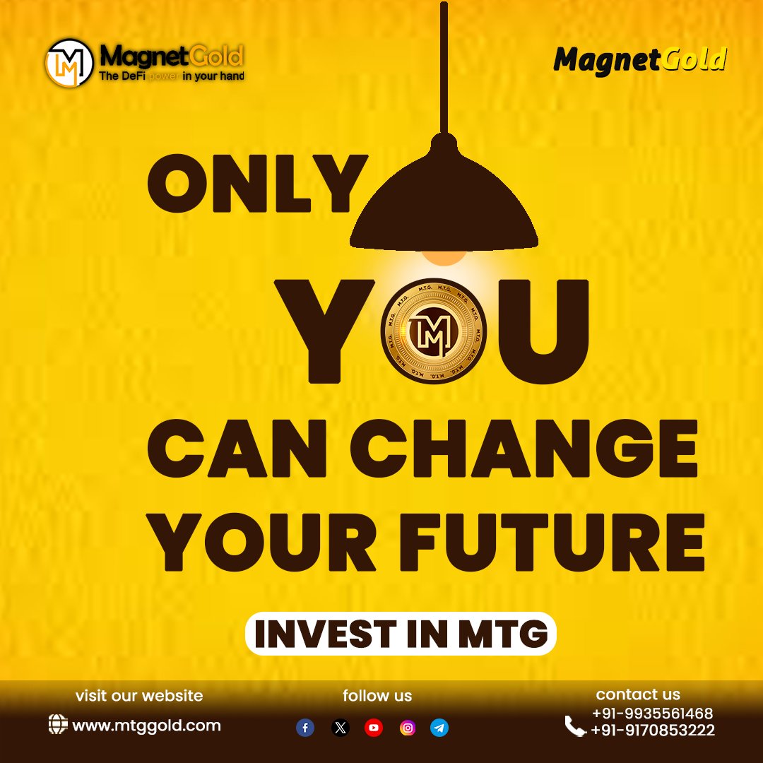 YMagnetgold's tweet photo. Only you can Change your Future.🎯✨🪙💯
.
#mtggoldtrade #magnetgold #yourmagnetgold #mtggold #mtggoldinvestment #bestcrypto #CryptoWorld #bullrun #cryptotrend #holdcrypto 
.
.
This page doesn't give financial advice. Always do your own research before investing. https://t.co/eIiwYhYSsU