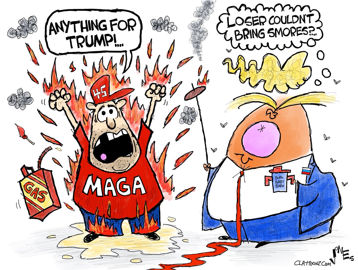 claytoonz's tweet photo. Smore cultists for Trump #Trump #TrumpFire #BurningForTrump #TrumpCult #MAGA https://t.co/RXz0WGioSZ