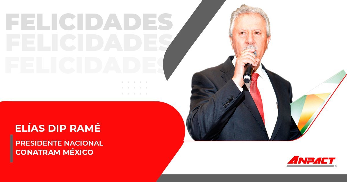 Enviamos una felicitación a Don @EliasDipR, Presidente de @CONATRAM_Mexico. Que tenga un excelente día en compañía de su familia y seres queridos. ¡Felicidades! @alexosorioc @Virginia_Olalde @MiguelOgazon