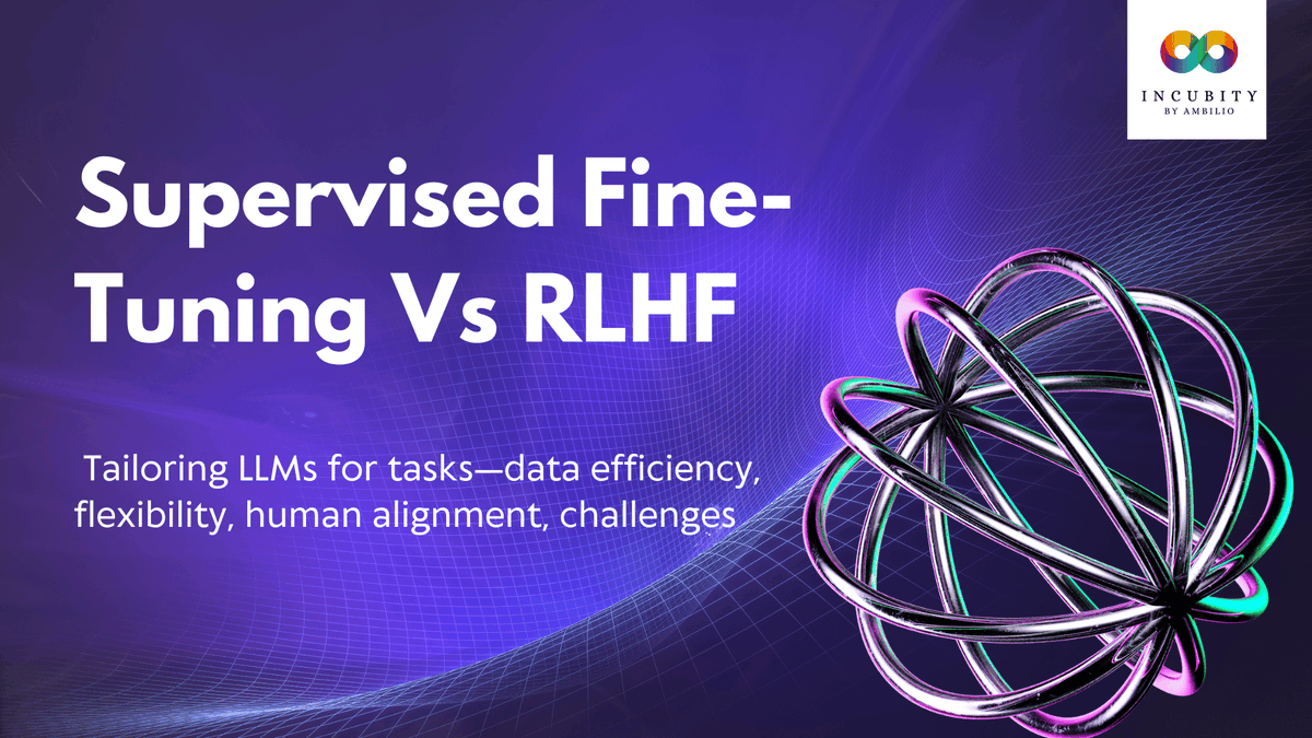 Delve into the strategies of fine-tuning Large Language Models for specialized tasks. Discover the differences between Supervised Fine-Tuning and RLHF. Full article here: incubity.ambilio.com/supervised-fin…

#largelanguagemodels #generativeai