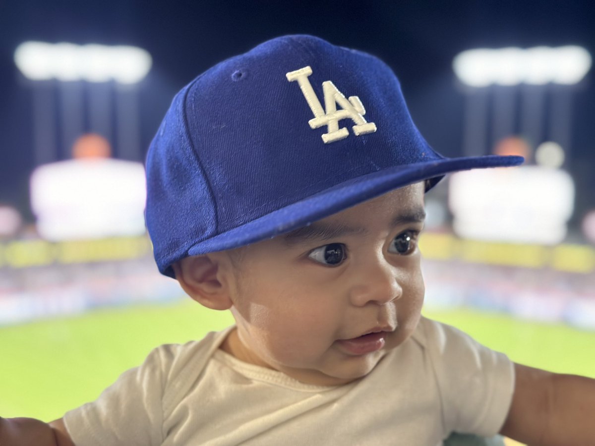 Logan’s first Dodger game 😭 <a href="/Dodgers/">Los Angeles Dodgers</a>