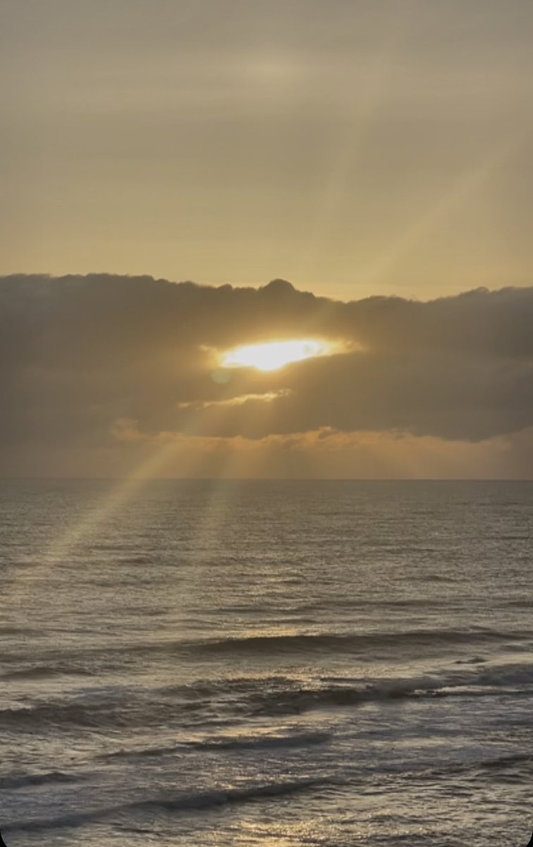 Sunrise in the clouds #WhitleyBay