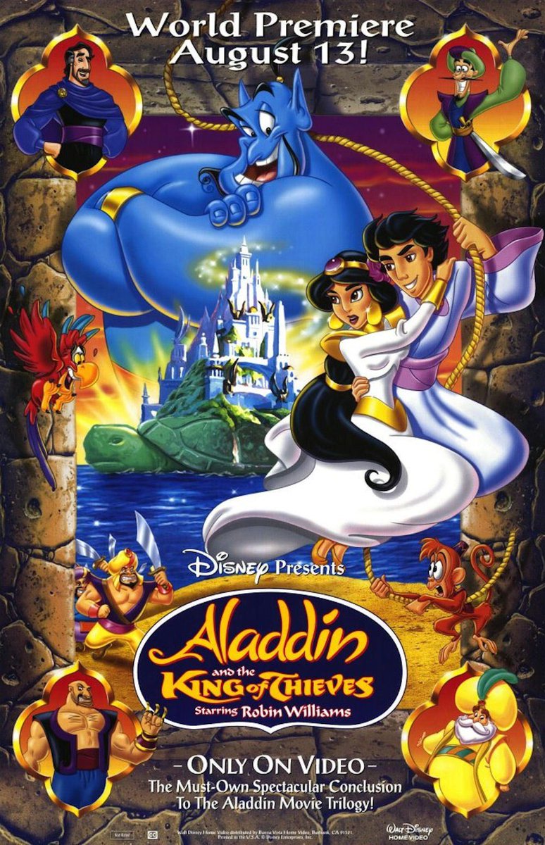 JordanSFilmFan's tweet photo. Aladdin and the King of Thieves is genuinely awesome! It has no right being as awesome as it is but it’s a damn fun adventure, the songs are catchy, the voice cast is killing it and it actually has a great character arc for Aladdin &amp; his father! I’m so glad it held up! https://t.co/uYMvMBm9MZ