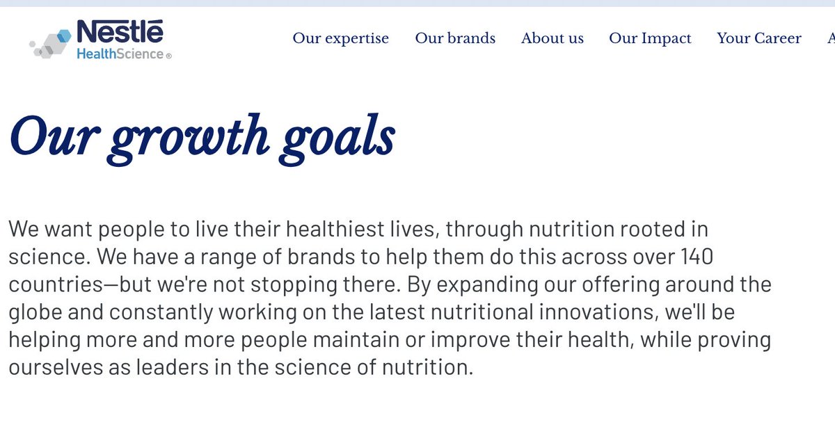 Did you know Nestle has created their own Nutritional science research company? This is wrong on so many levels. We can't have the very food companies killing us also gaslighting us into believing that their food is healthy. If @Nestle really wants to help 'more people…