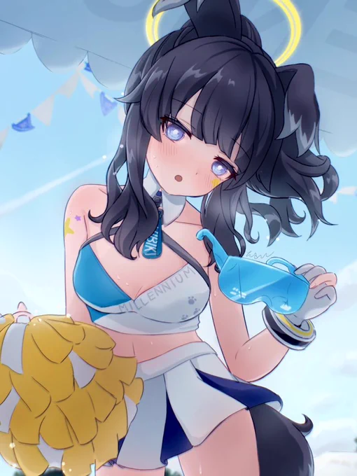 再掲だけど私の #ブルアカ 絵見てくれ 