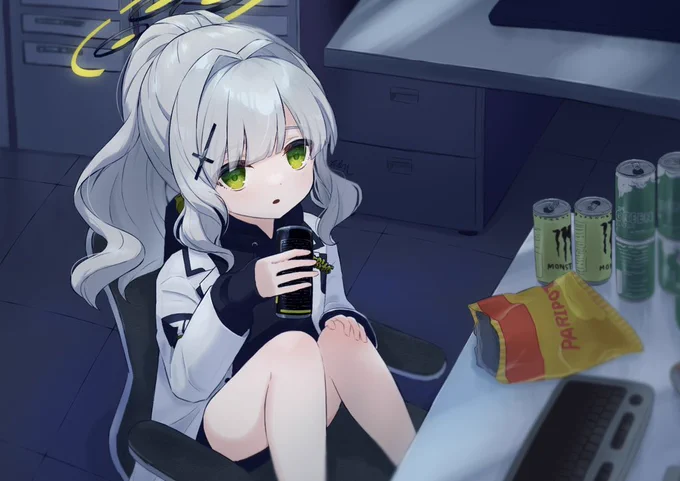 再掲だけど私の #ブルアカ 絵見てくれ 