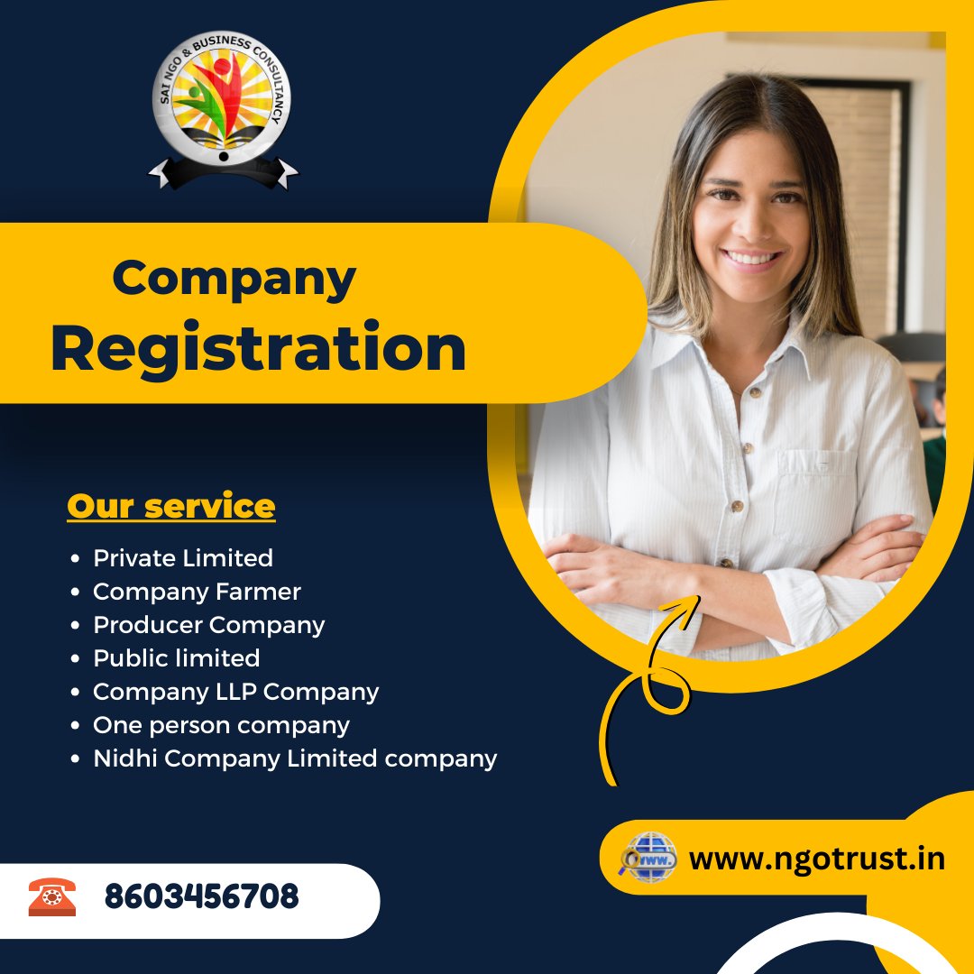 🌟 🌟 Start your company hassle-free with Sai Ngo & Business Consultancy!
👉 8+ years of expertise 
👉 3,000+ satisfied clients 
👉 Hassle-free registration 
👉 Personalized guidance
📞 Contact: +91-8603456708 
#CompanyRegistration #BusinessConsultancy
