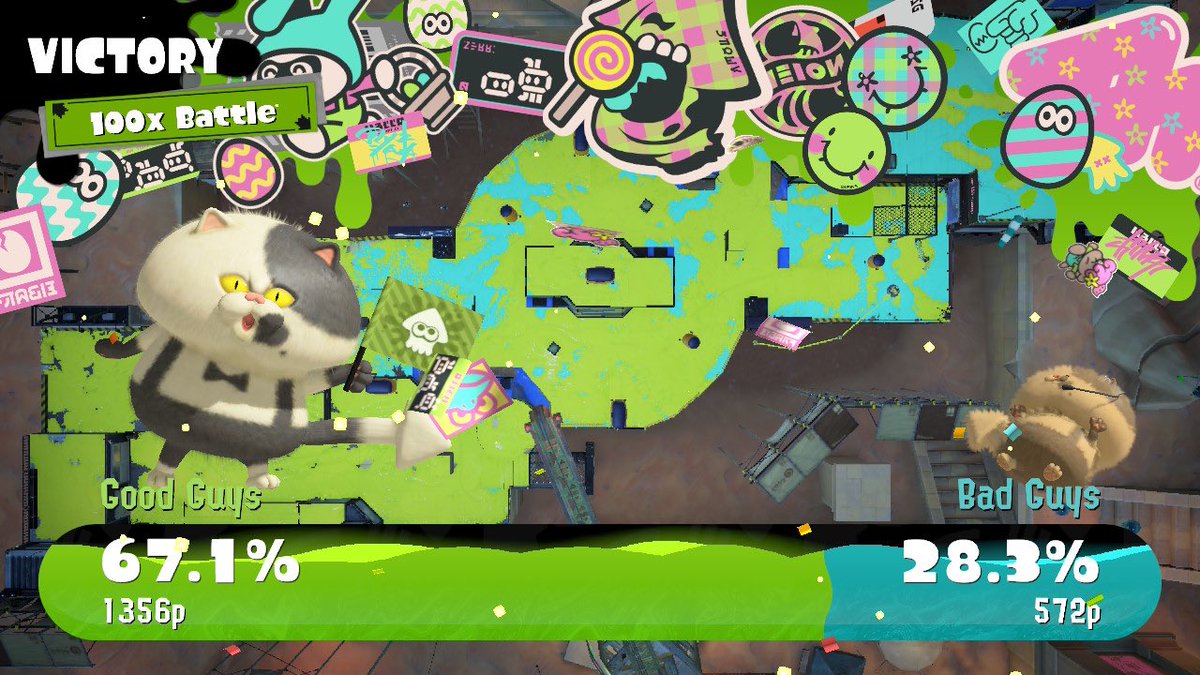 I FUCKINGGGG CLEARED HOLY SHITTTT (LITERALLY GOT ALL GOLD AND 14 SPLATS WITH BALLPOINT💀💀💀) #SpringFest #Splatfest #splatoon3 #100x