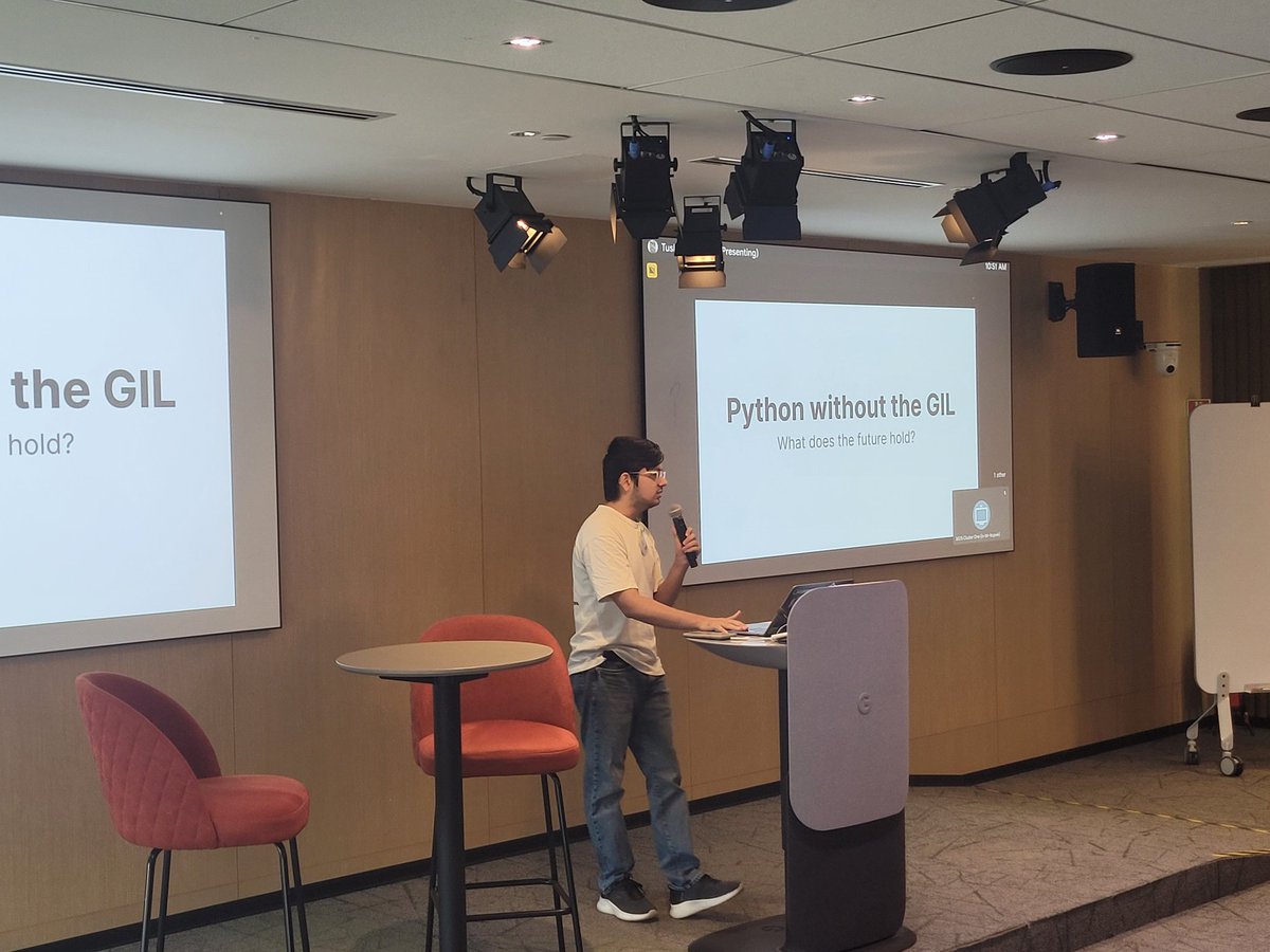 agrawalritesh_'s tweet photo. We have Tushar talking about "Python without the GIL" in @__bangpypers__ April meetup 🔥

@kranirudha https://t.co/AMCHRDXX8H
