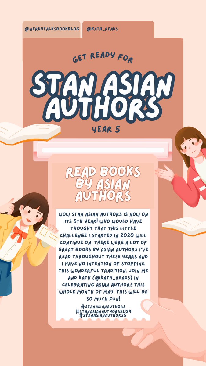 nerdytalks_04's tweet photo. Itโs #StanAsianAuthors year 5 this May!!! Join us! https://t.co/41FR4LWfB3