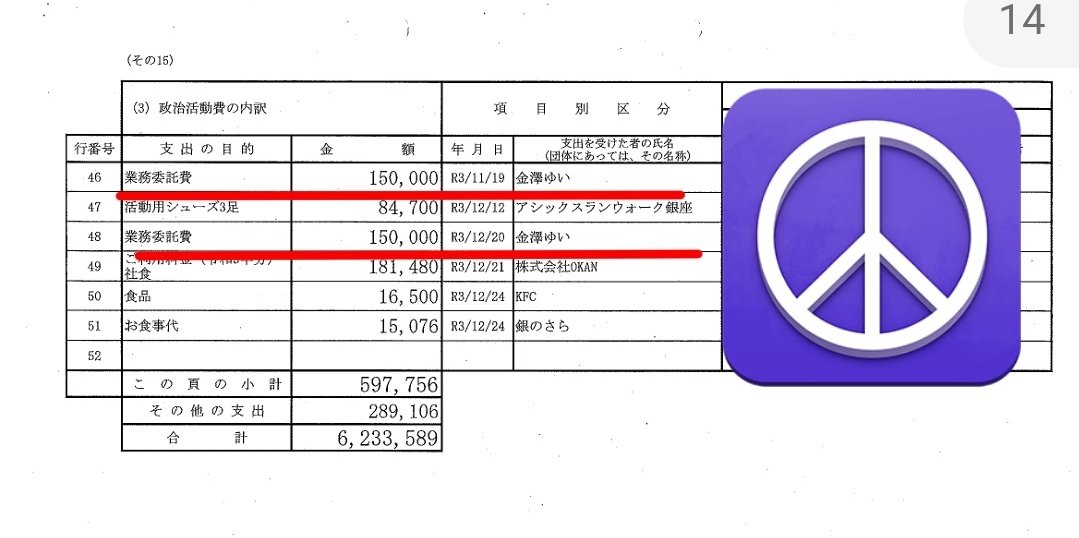 ブロック仲間ですね！ 相当この委託費には触れられたくないのでしょうか？ #金澤ゆい落選運動